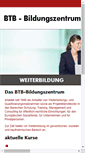 Mobile Screenshot of btb-bildungszentrum.de