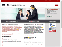Tablet Screenshot of btb-bildungszentrum.de